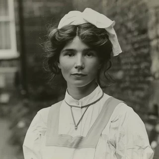 Symbolbild in Schwarzweiß von einer Krankenschwester